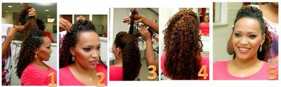 Fotos de penteados para cabelos cacheados - formatura