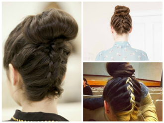 penteado com trança embutida