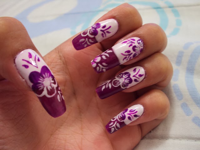 Unhas com Flores