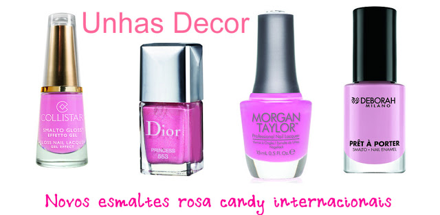 Esmaltes rosa candy colors importados!